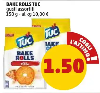 PENNY BAKE ROLLS TUC gusti assortiti 150 g offerta