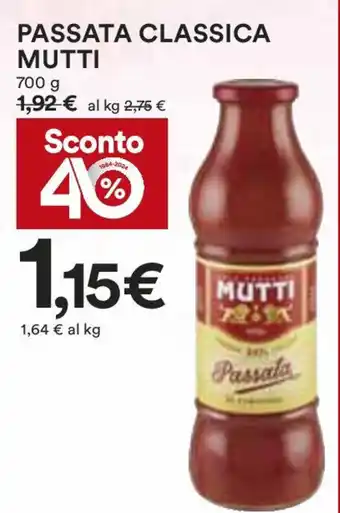 Coop PASSATA CLASSICA MUTTI 700 g offerta