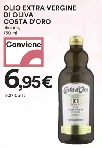 Coop OLIO EXTRA VERGINE DI OLIVA  COSTA D'ORO classico, 750 ml offerta