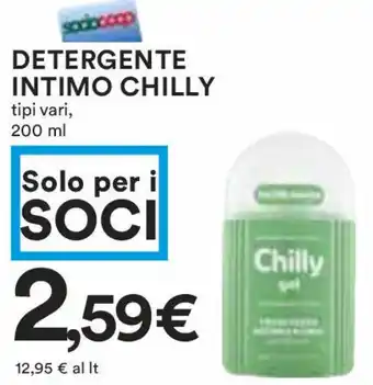 Coop DETERGENTE INTIMO CHILLY tipi vari, 200 ml offerta