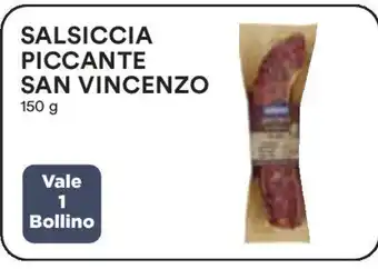 Coop SALSICCIA PICCANTE SAN VINCENZO 150 g offerta