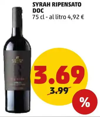 PENNY SYRAH RIPENSATO DOC 75 cl offerta