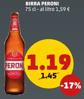 PENNY BIRRA PERONI 75 cl offerta