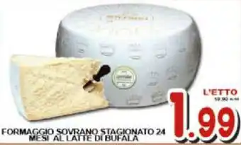 Formaggio Sovrano Stagionato 24 Mesi Al Latte di Bufala