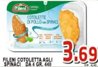 Sacoph Fileni Cotoletta Agli Spinaci Da 4 gr. 440 offerta
