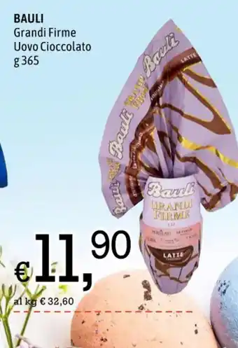 Famila BAULI Grandi Firme Uovo Cioccolato g 365 offerta