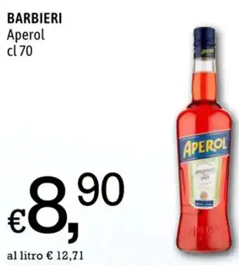 Famila BARBIERI Aperol cl 70 offerta