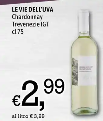 Famila LE VIE DELL'UVA Chardonnay Trevenezie IGT cl 75 offerta