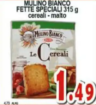 Sacoph Mulino Bianco Fette Speciali 315 g cereali - malto offerta