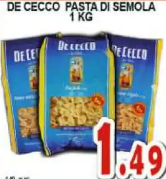 Sacoph De Cecco Pasta di Semola 1kg offerta