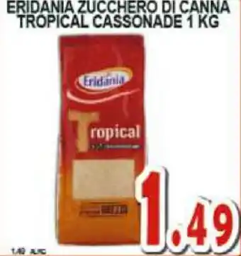 Eridania Zucchero di Canna Tropical Cassonade 1 Kg