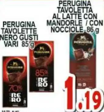Perugina Tavolette Al Latte con Mandorle / Con Nocciole 86 g