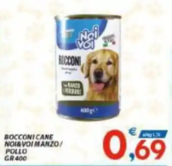 Vivo Supermercati BOCCONI CANE NOI&VOI MANZO/ POLLO GR400 offerta