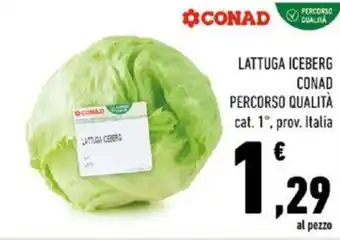Conad LATTUGA ICEBERG CONAD PERCORSO QUALITÀ offerta