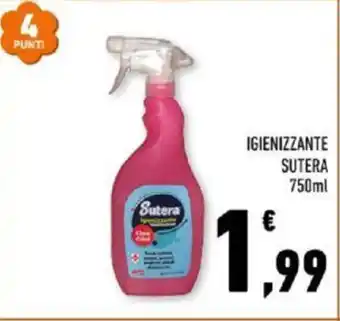 Conad IGIENIZZANTE SUTERA 750ml offerta