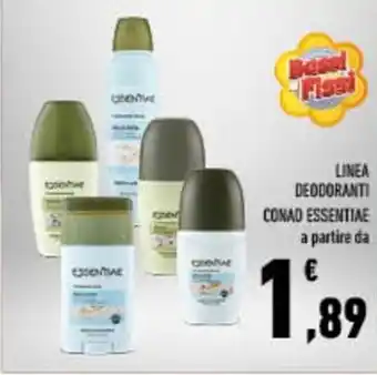 Conad City LINEA DEODORANTI CONAD ESSENTIAE offerta