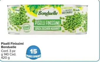 Carrefour Market Piselli Finissimi Bonduelle Conf. 3 pz g 140 Cad. 420 g offerta