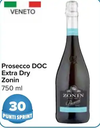 Carrefour Market Prosecco DOC Extra Dry Zonin 750 ml offerta