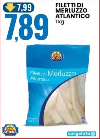 Eurospin ATHENA FILETTI DI MERLUZZO ATLANTICO 1kg offerta