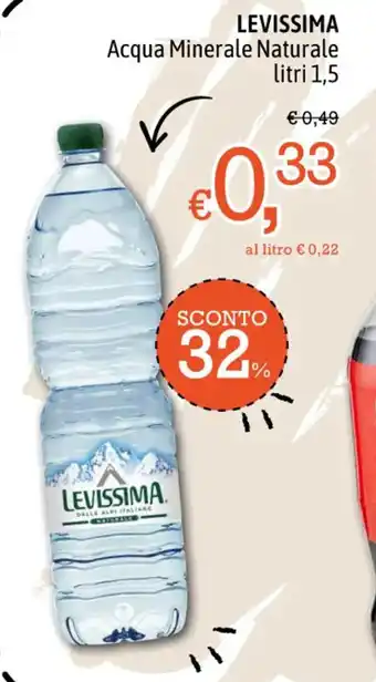 Famila LEVISSIMA Acqua Minerale Naturale litri 1,5 offerta