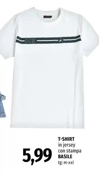 Famila T-SHIRT in jersey con stampa BASILE offerta