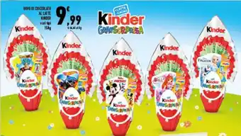 Conad Superstore UOVO DI CIOCCOLATO AL LATTE KINDER vari tipi 150g offerta