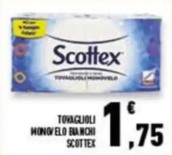 Conad Superstore Tovaglioli Monovelo Scottex offerta