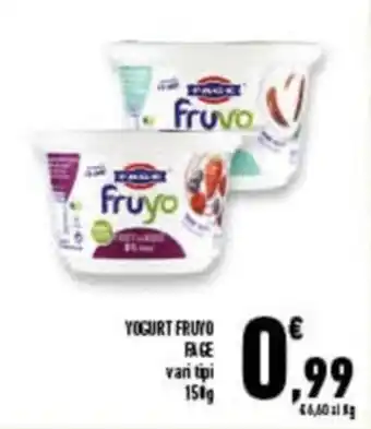 Conad Superstore YOGURT FRUYO PAGE van tipi 150g offerta