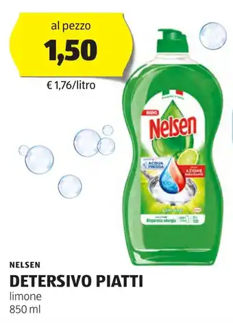 ALDI NELSEN DETERSIVO PIATTI limone 850 ml offerta