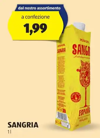ALDI SANGRIA 1 l offerta