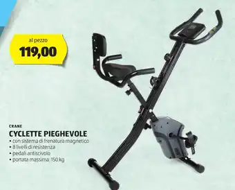 ALDI CRANE CYCLETTE PIEGHEVOLE offerta