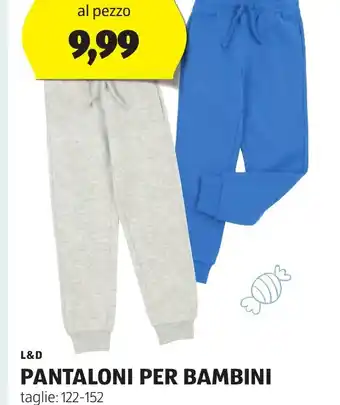 ALDI L&D PANTALONI PER BAMBINI offerta