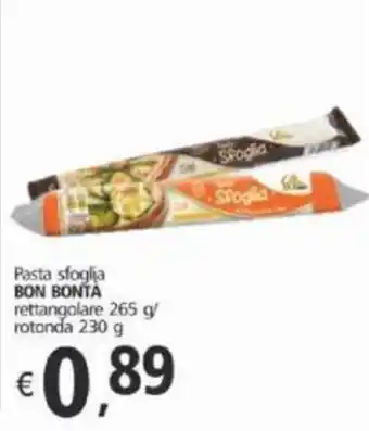 Alter Discount Pasta sfoglia BON BONTA rettangolare 265 g/ rotonda 230 g offerta