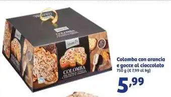 In'S Mercato Colomba con arancia e gocce al cioccolato 750 g offerta