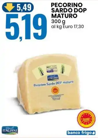 Eurospin PECORINO SARDO DOP MATURO 300 g offerta