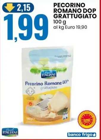 Eurospin PECORINO ROMANO DOP GRATTUGIATO 100 g offerta