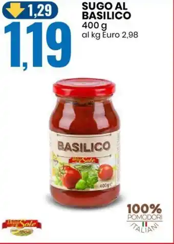 Eurospin SUGO AL BASILICO 400 g offerta