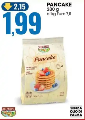 Eurospin TRE MULINI PANCAKE 280 g offerta