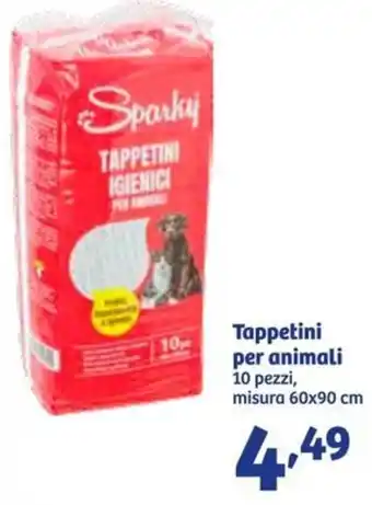 In'S Mercato Tappetini per animali 10 pezzi, misura 60x90 cm offerta