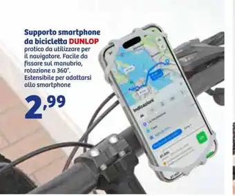 In'S Mercato Supporto smartphone da bicicletta DUNLOP offerta