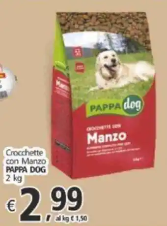 Alter Discount Crocchette con Manzo PAPPA DOG 2 kg offerta