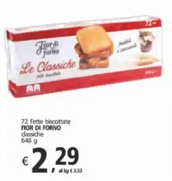 Alter Discount 72 Fette biscottate FIOR DI FORNO classiche 648 g offerta