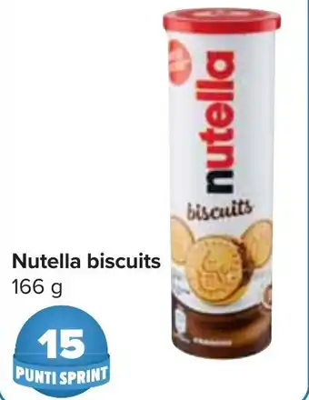 Carrefour Nutella biscuits 166 g offerta