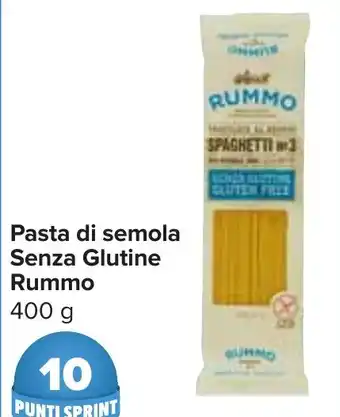 Carrefour Pasta di semola Senza Glutine Rummo 400 g offerta