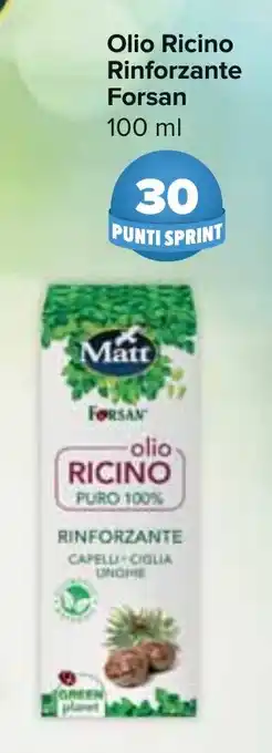 Carrefour Olio Ricino Rinforzante Forsan 100 ml offerta