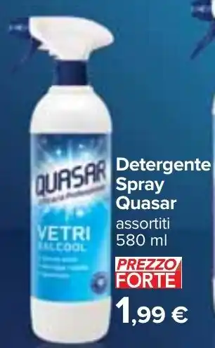 Carrefour Detergente Spray Quasar assortiti 580 ml offerta