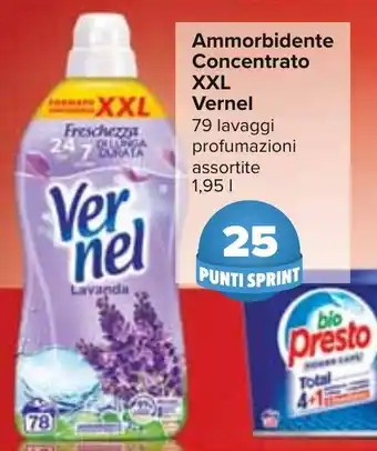 Carrefour Ammorbidente Concentrato XXL Vernel 1,95 l offerta