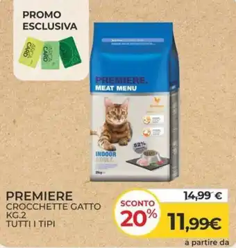 Arcaplanet PREMIERE CROCCHETTE GATTO KG.2 TUTTI I TIPI offerta