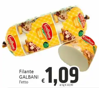 Paghi Poco Filante GALBANI l'etto offerta