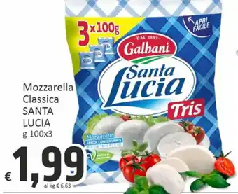 Paghi Poco Mozzarella Classica SANTA LUCIA g 100x3 offerta